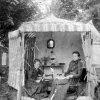Lulu Kenyon &amp; Jenny Hager Kenyon 1899 at Dempster Campground